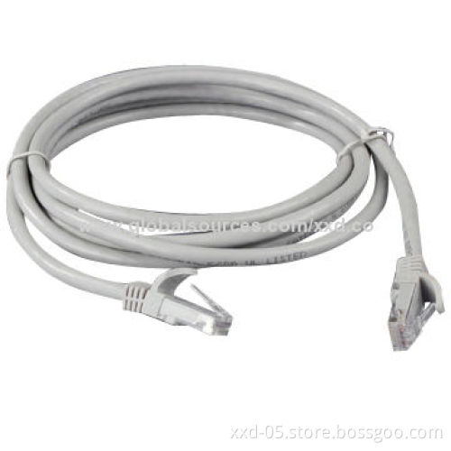 RJ45 Patch Lead Cat5e/Cat6 24AWG Network Cable with -45 to 75°C Rated Temperature